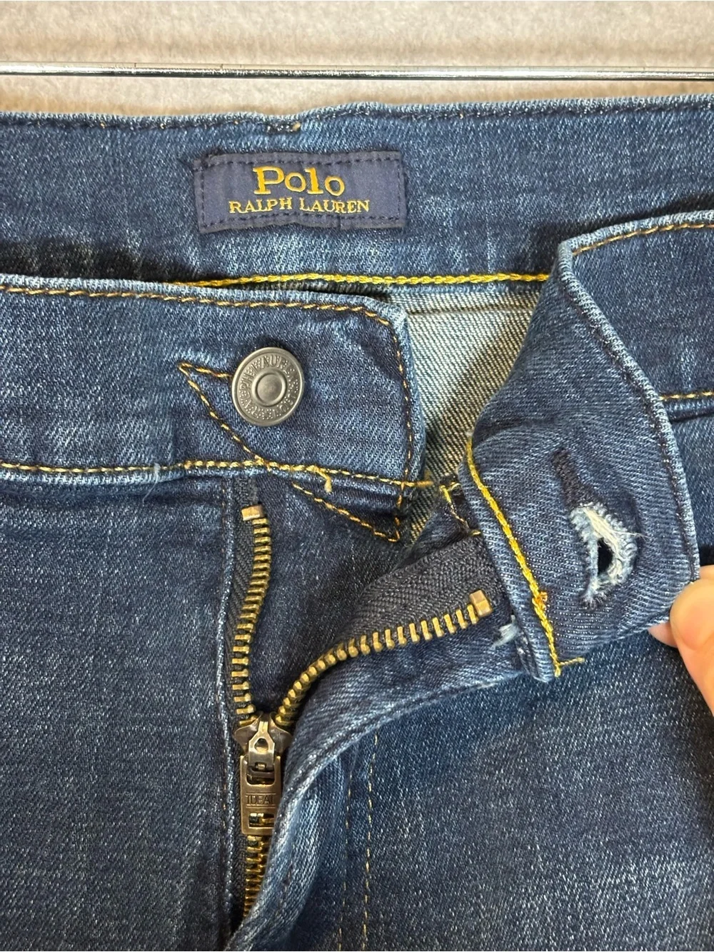 Polo Ralph Lauren Hampton Relaxed Straight Denim Jeans-Dark Indigo-Men 44/30